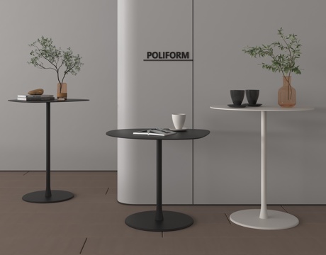  现代角几 边几 圆几 花艺 咖啡杯3d模型 