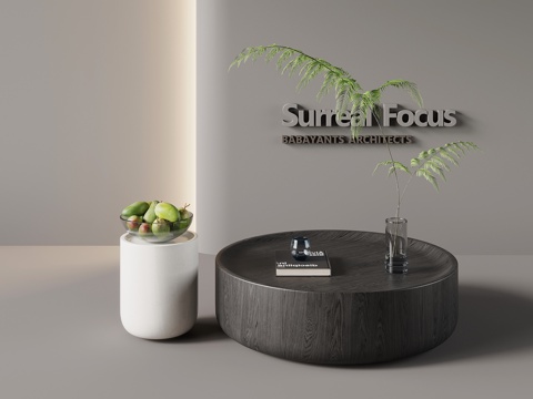  现代极简茶几 组合茶几3d模型 