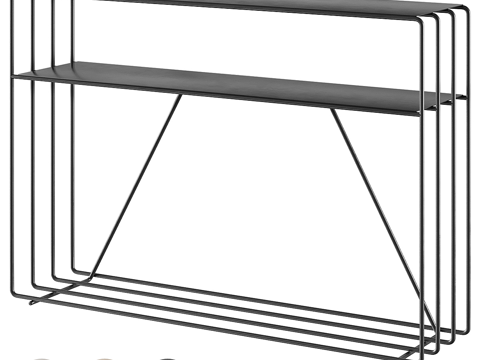  现代极简端景柜 玄关柜3d模型 