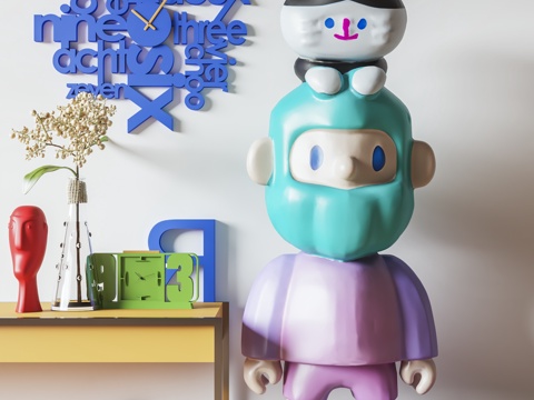  现代雕塑3d模型 
