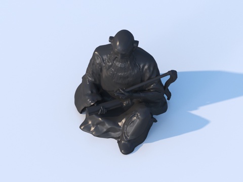  雕像 名人雕塑3d模型 