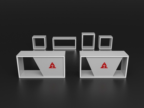  现代展柜 产品展示柜 科技展柜 展台展示柜 展示台 桌柜3d模型 