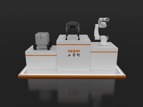  现代展柜 产品展示柜 科技展柜 展台展示柜 展示台 桌柜3d模型 