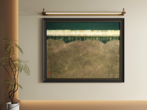  现代装饰画3d模型 