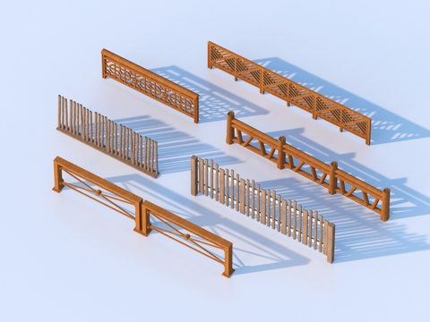  围栏 护栏 栏杆3d模型 