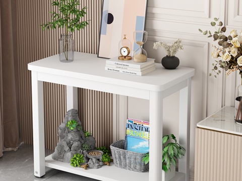  简约置物架 书架 架子 装饰架3d模型 