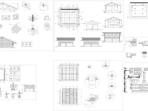  木屋顶的构造细节详图cad施工图 