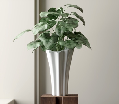  现代绿植盆栽3d模型 