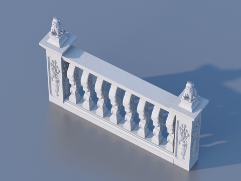  围栏 护栏 栏杆3d模型 
