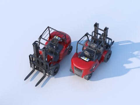  叉车 托盘搬运车 托盘车3d模型 