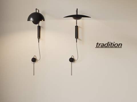  TRADITION 现代壁灯组合 中古风壁灯 金属壁灯 复古3d模型 