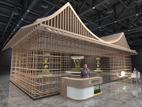  现代科技展3d模型 