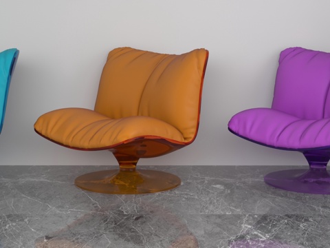  现代休闲椅3d模型 