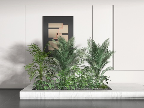  盆栽3d模型 