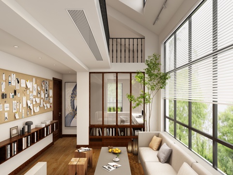  阁楼阳光房3d模型 