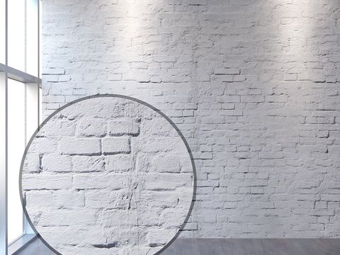  旧砖墙3d模型 