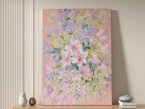  现代，轻奢，奶油，复古，简约，装饰画3d模型 