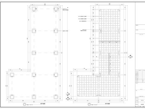  景观廊架 花架 庭院木架施工图cad施工图 