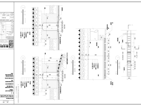  截水沟做法 花岗岩石截水沟 雨水篦子施工图cad施工图 