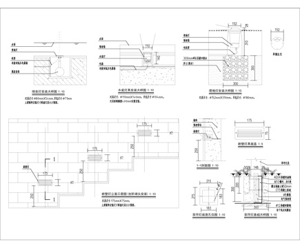 &#34;景观灯具基础大样图（景观高杆灯类）灯具标准化节点cad施工图 