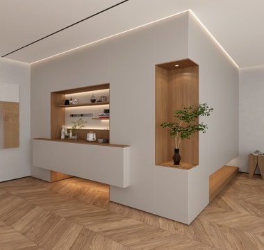  现代餐边柜 现代酒柜 玄关3d模型 