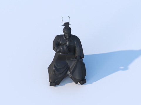  雕像 名人雕塑3d模型 