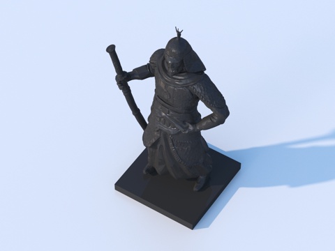  雕像 名人雕塑3d模型 