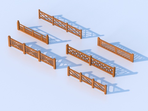  围栏 护栏 栏杆3d模型 