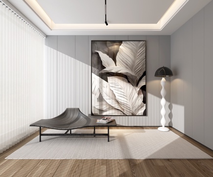  现代挂画 装饰画 黑白装饰画 阳台装饰画 玄关装饰画3d模型 