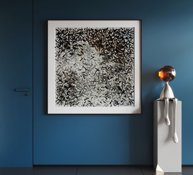  现代抽象挂画  现代极简挂画 现代轻奢挂画  现代意式挂画3d模型 