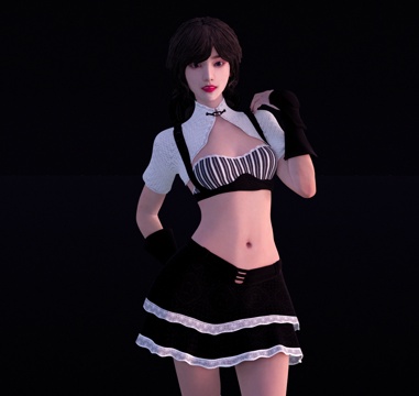  现代校服女人 人物  美女 时尚模特 漂亮小姐姐su模型 