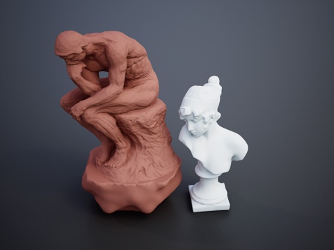  石膏雕塑  人物雕塑  画室雕塑su模型 