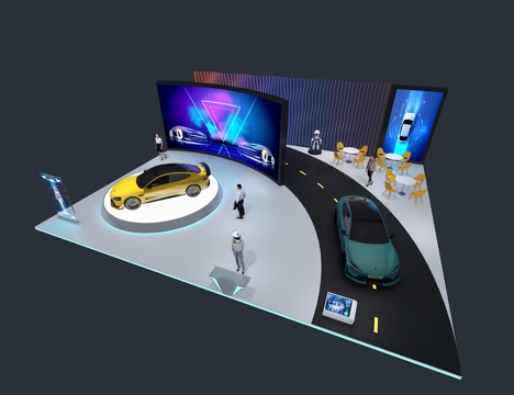  车展3d模型 