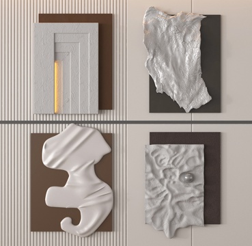  立体墙饰 挂饰 挂画3d模型 