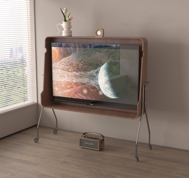  支架电视 可移动电视架3d模型 