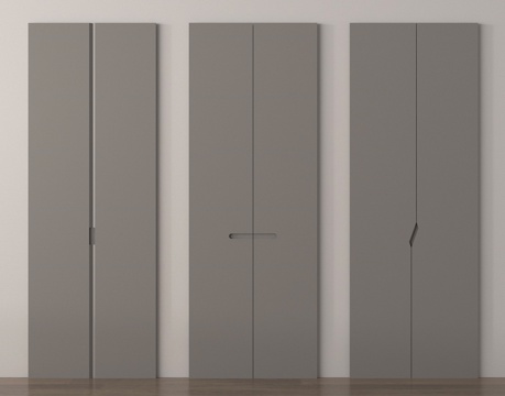  柜门 门板 衣柜门板 把手柜门3d模型 