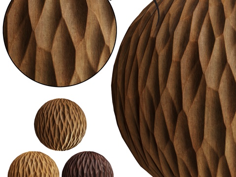  木纹 雕刻木 木雕3d模型 