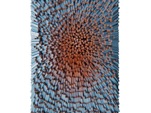  现代意式极简艺术挂件3d模型 
