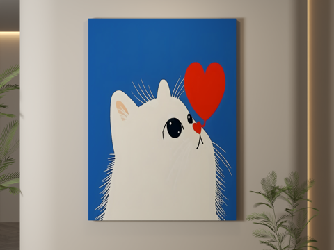  现代挂画 儿童房挂画 儿童房装饰画 儿童房卡通挂画 卡通装饰3d模型 