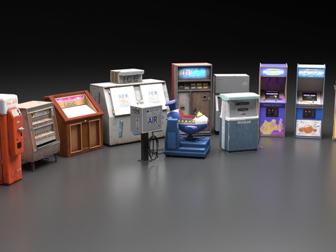  自动电子设备3d模型 