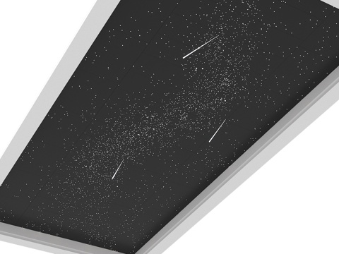  星空吊顶 光纤灯吊顶 天花3d模型 