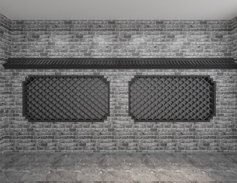  现代背景墙3d模型 