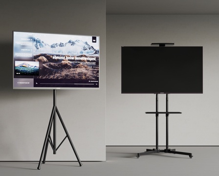  现代电视支架 移动电视3d模型 