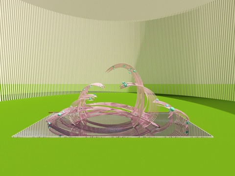 雕塑 水景雕塑3d模型 