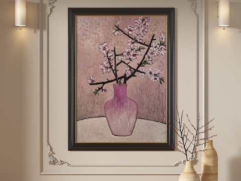  法式,复古,中古,欧式,古典,抽象,装饰画3d模型 