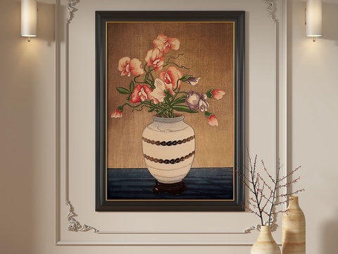  法式,复古,中古,欧式,古典,抽象,装饰画3d模型 