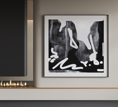  现代挂画 现代抽象挂画 现代意式挂画 现代轻奢挂画 现代简约3d模型 