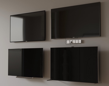  现代电视3d模型 