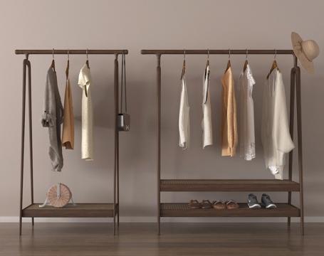  挂钩 衣挂 挂衣架 衣架su模型 