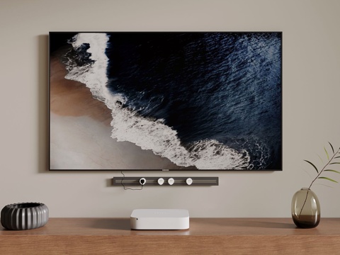  现代壁挂电视 智能电视3d模型 